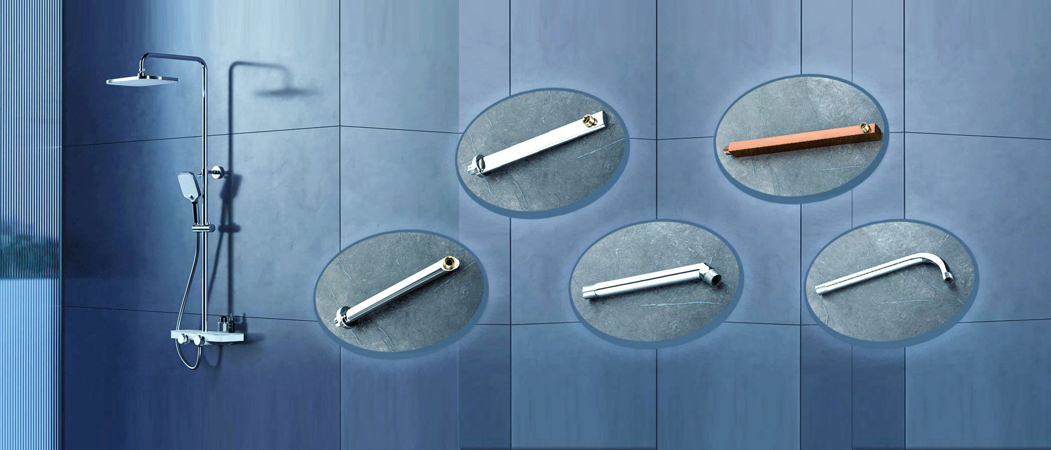 Bhagyoday Metal Stailess Steel Shower Arm Manufacturers - Suppliers and Expoters Rajkot - Gujarat - India