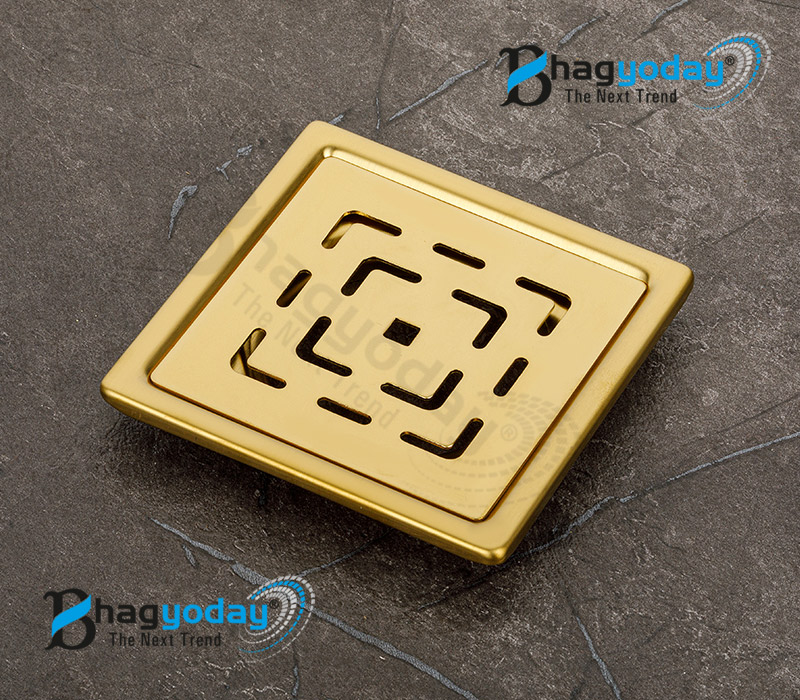 Gold Floor Water Drain  Trap Jali with Lock Manufacturers - Suppliers Rajkot