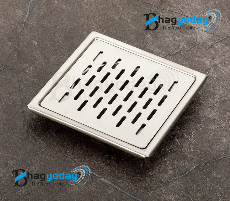 SS Silver Floor Drain - Household Floor Drain Jali items use for Bathroo - Kitchen - Hotel - Resturant - Residental