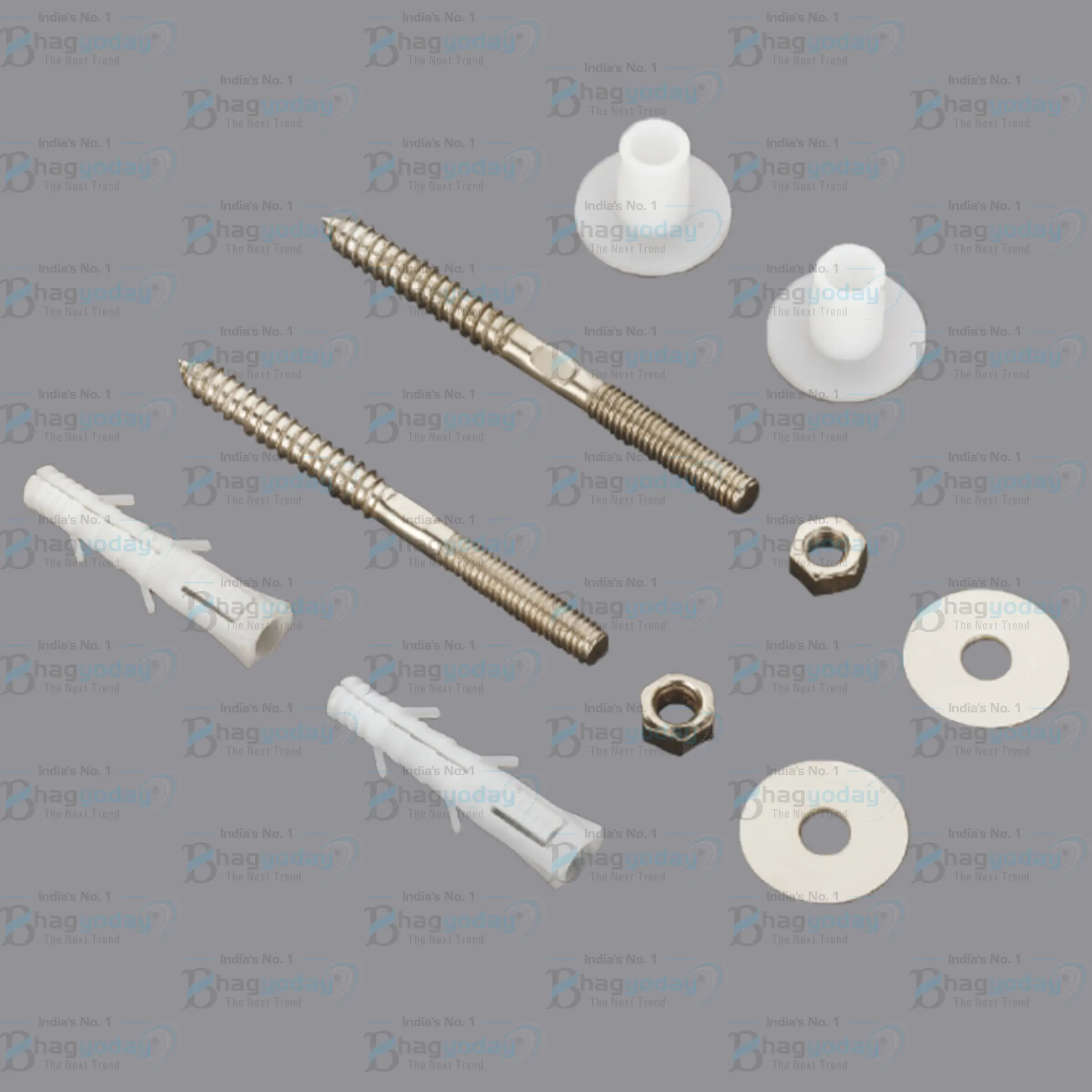 Wash Basin Bolt (M.S - Nickel Plated) (Heavy)