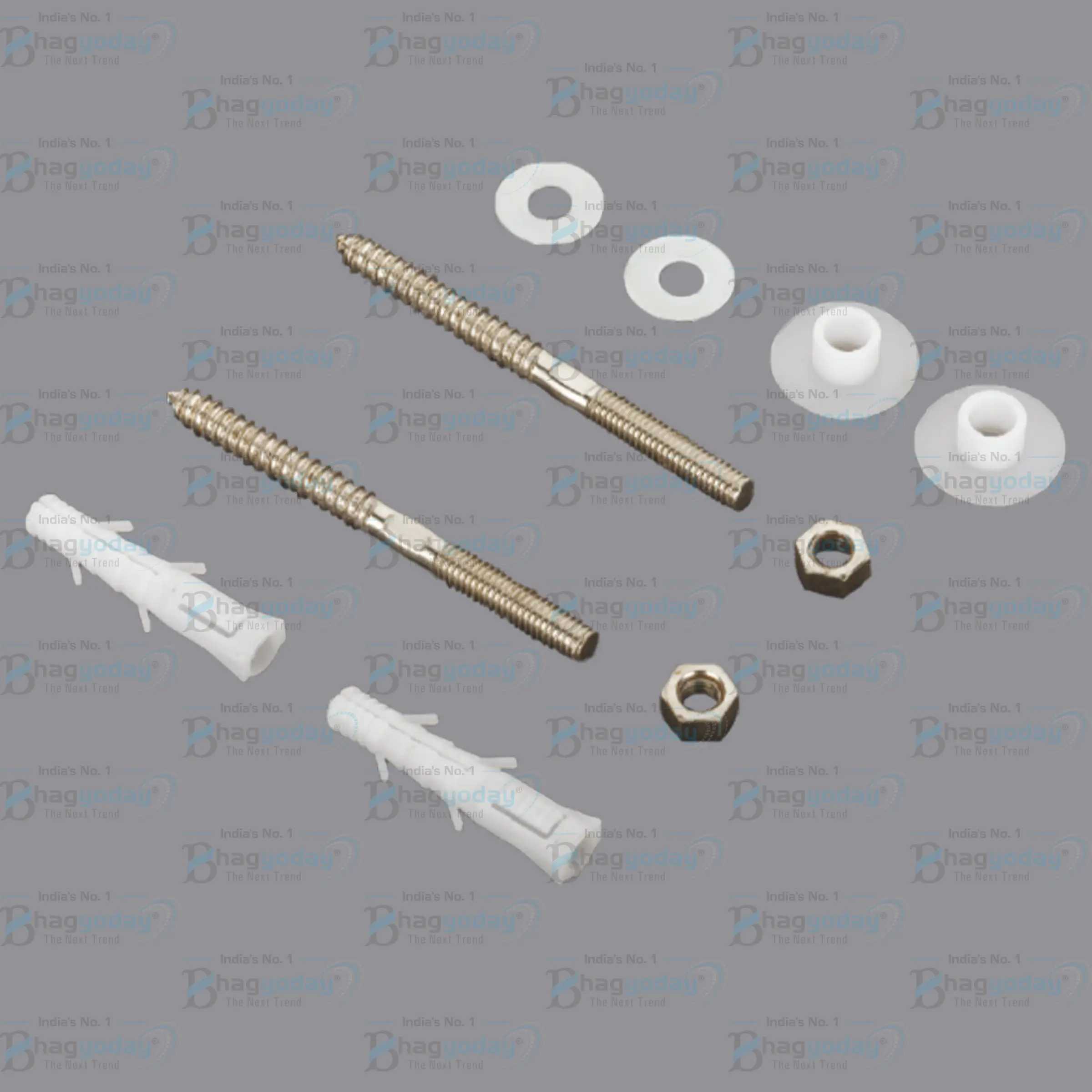 Wash Basin Bolt (M.S - Nickel Plated)  (Medium)